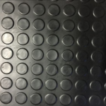 Coin Design Black Colour Rubber Flooring Rolls