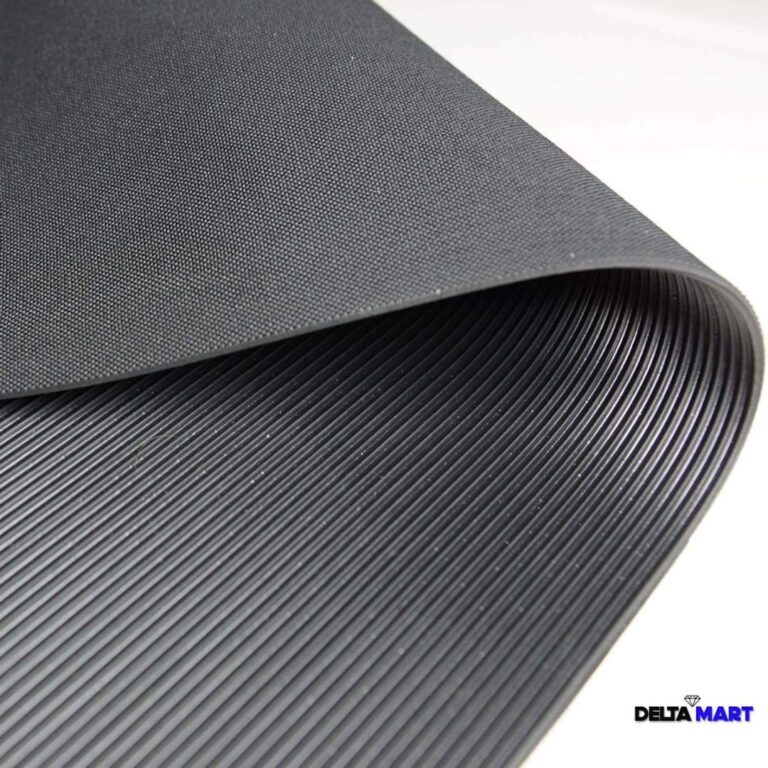wide ribbed rubber flooring
